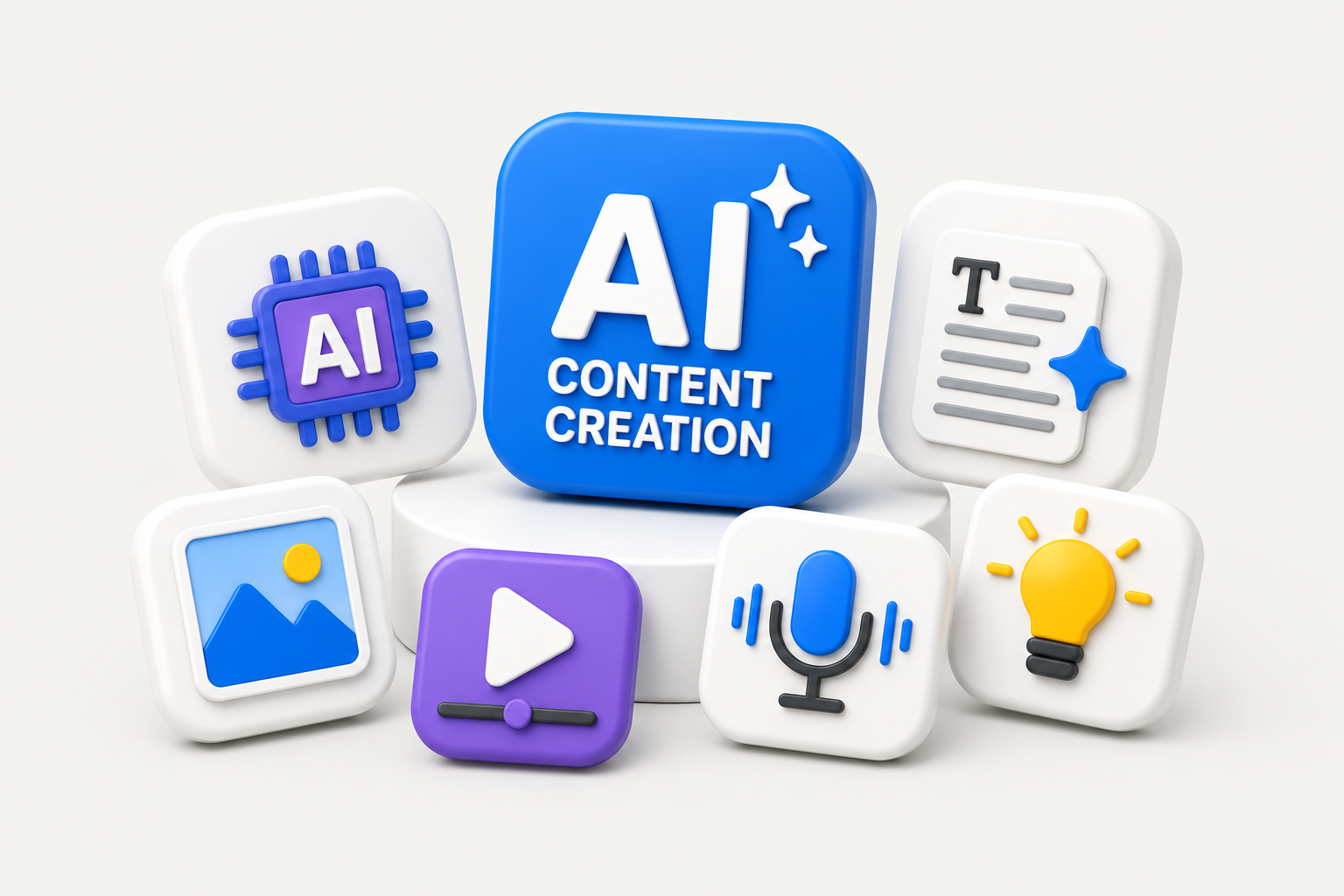 Ai content creation icon